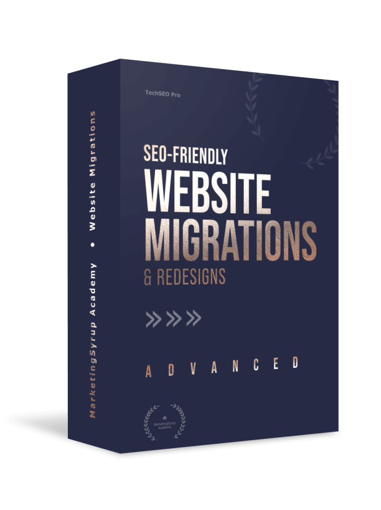 SEO-friendly Website Migrations & Redesigns Course Advanced package