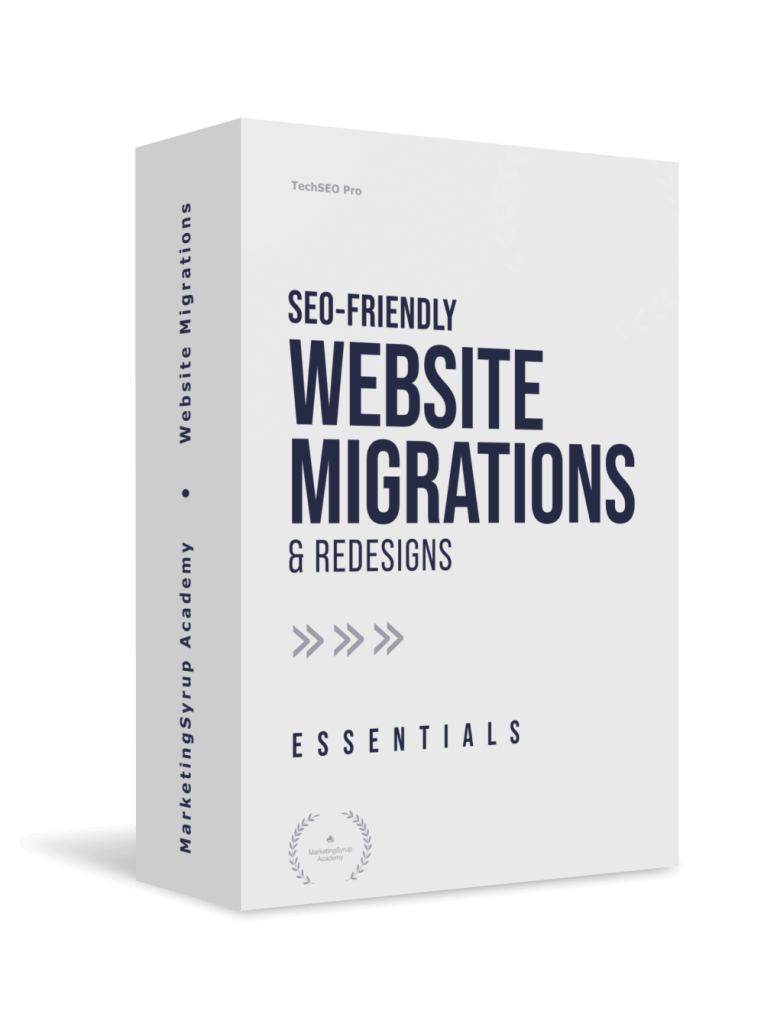 SEO-friendly Website Migrations & Redesigns Course Essentials package