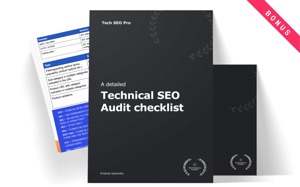 Templates and checklists for Technical SEO specialists and experts in the Tech SEO Pro 