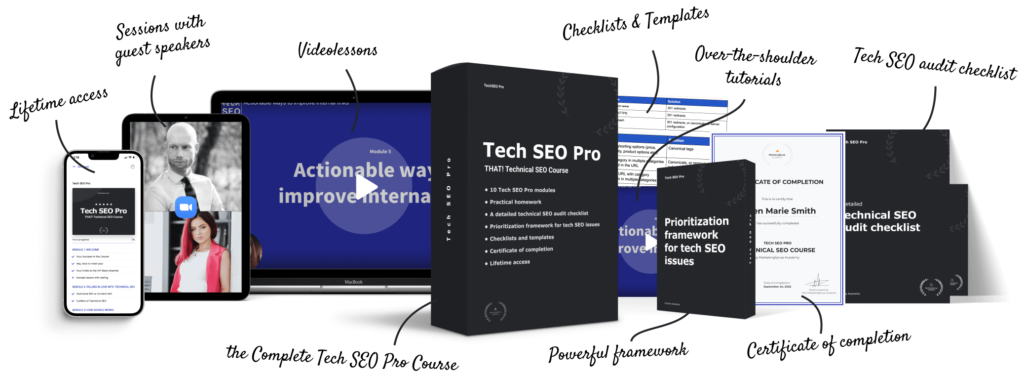 Tech SEO Pro - a complete technical SEO course from MarketingSyrup Academy by Kristina Azarenko